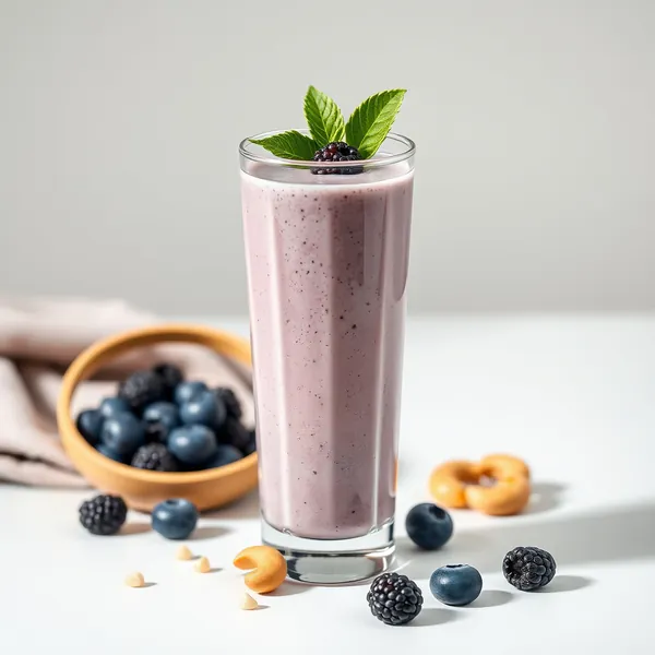 Smoothie de Arando e Leite de Caju Pré-Treino