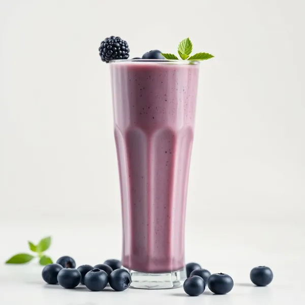 Smoothie Bleu et Yogourt Grec Pré-Entraînement