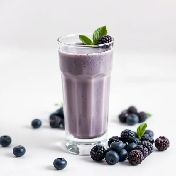 Pre-Workout Blueberry Hemp Milk Smoothie