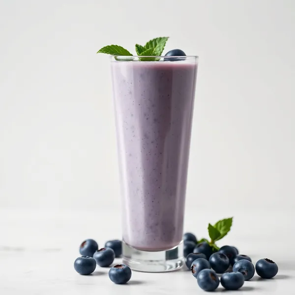Pre-Workout Blueberry Kefir Milk Smoothie