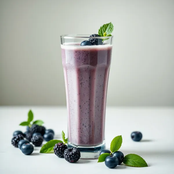 Pre-Workout Blueberry Matcha Tea Smoothie