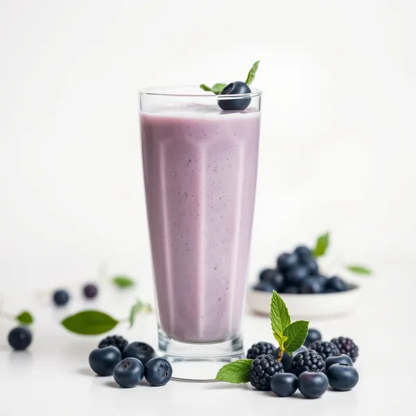 Pre-Workout Blueberry Pea Milk Smoothie