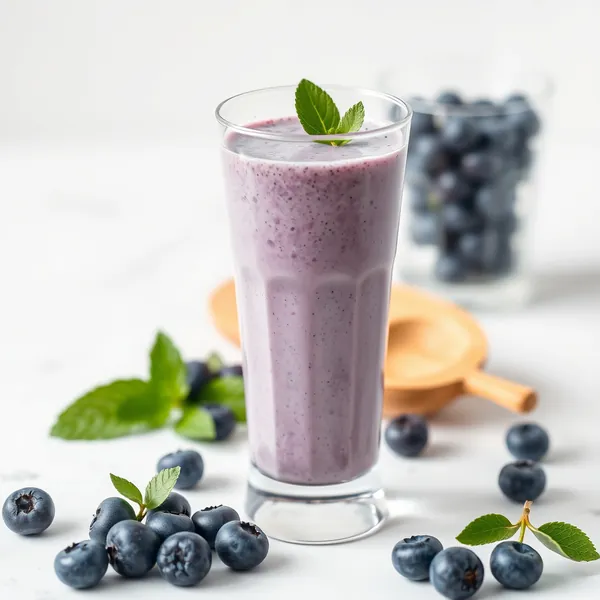 Batido de Leche de Espelta y Arándanos Pre-Entrenamiento
