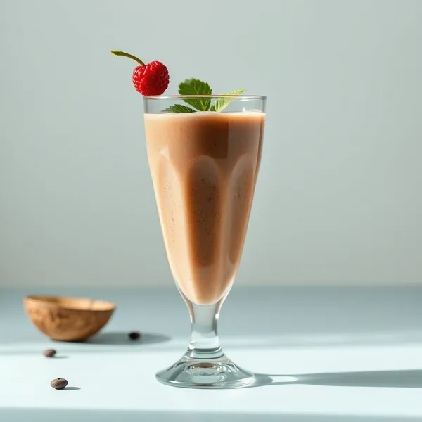 Smoothie de Cacau em Pó e Água de Coco Pré-Treino