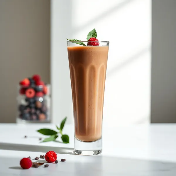 Pre-Workout Cacao Powder Hemp Milk Smoothie