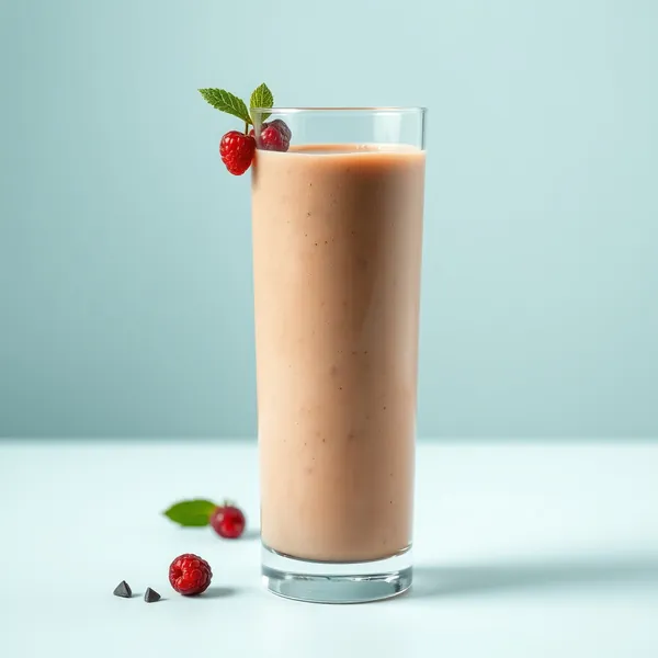 Smoothie de Cacau em Pó e Leite Kefir Pré-Treino