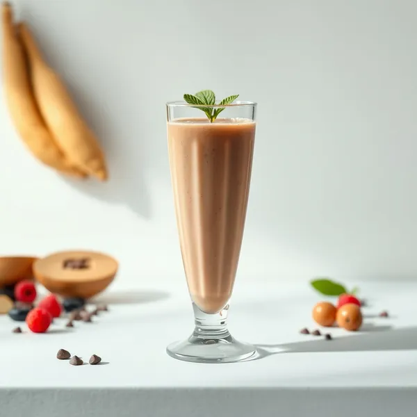 Pre-Workout Cacao Powder Macadamia Milk Smoothie