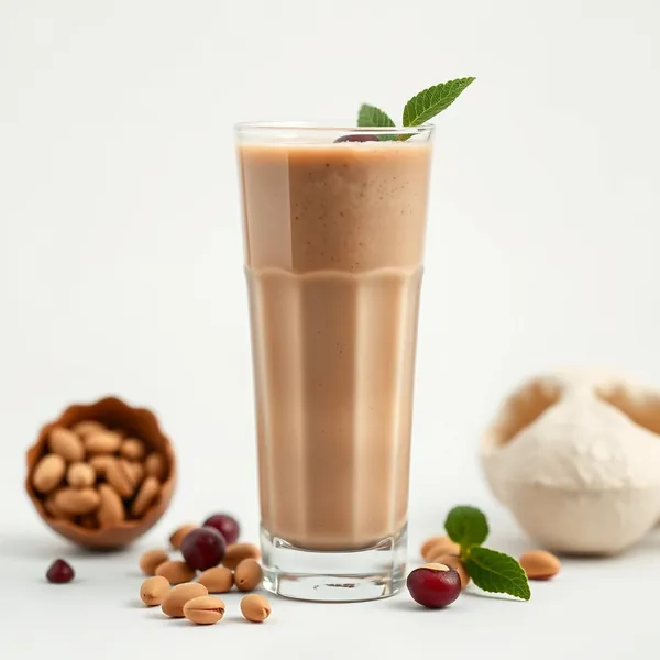 Pre-Workout Cacao Powder Pistachio Milk Smoothie