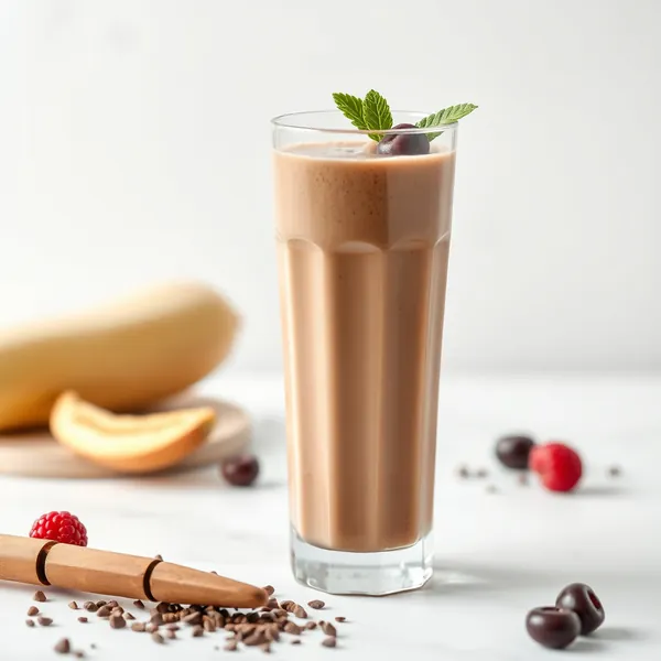 Pre-Workout Cacao Powder Soy Milk Smoothie