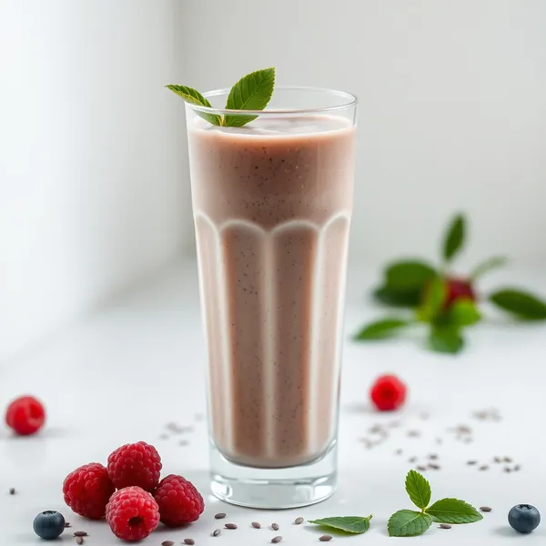 Smoothie de Chia e Leite de Caju Pré-Treino