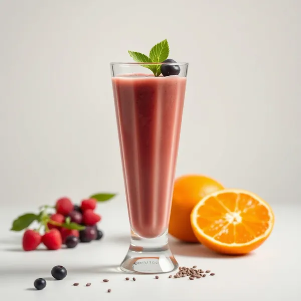 Pre-Workout Chia Seed Orange Juice Smoothie