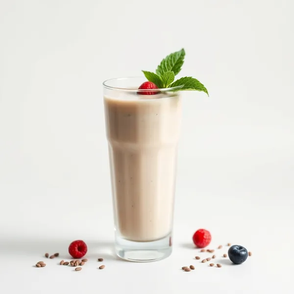 Smoothie de Chia e Leite de Arroz Pré-Treino