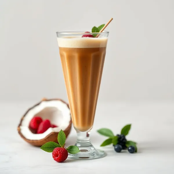 Batido de Café Frío con Coco Pre-Entrenamiento