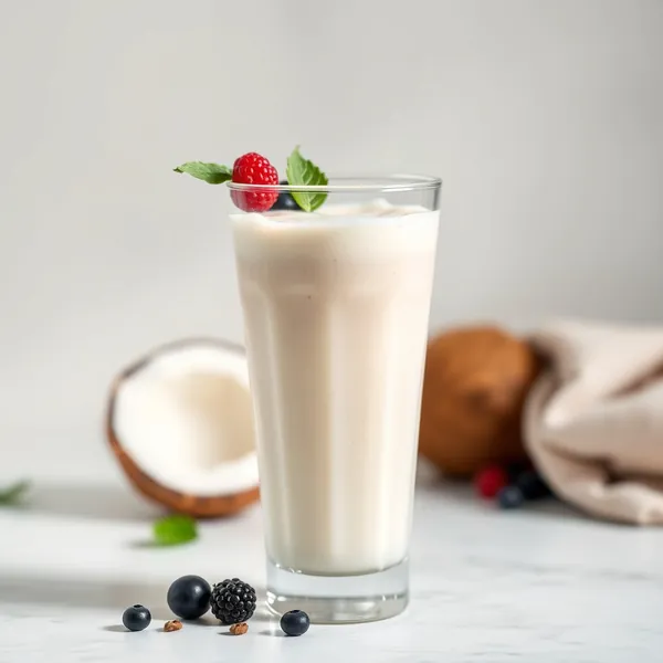 Smoothie de Yogurte Grego e Coco Pré-Treino