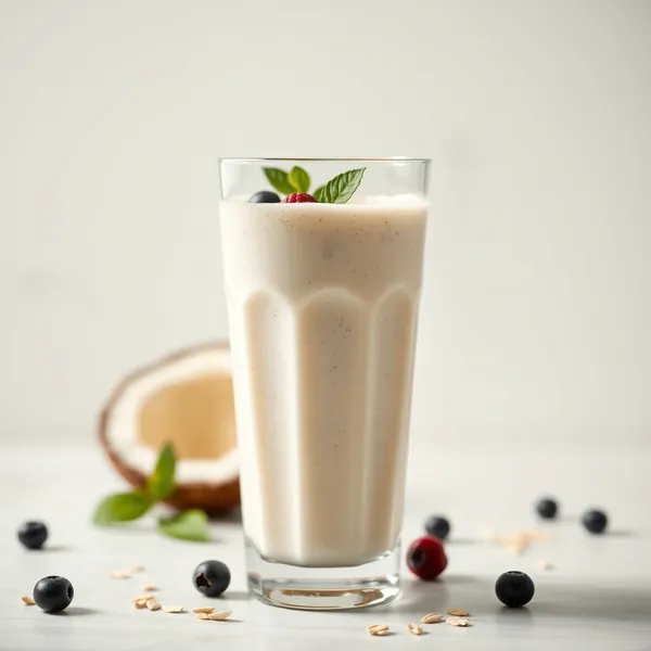 Smoothie de Leite de Coco e Aveia Pré-Treino