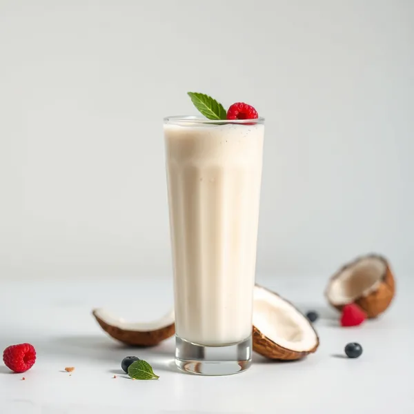 Smoothie de Coco e Leite de Soja Pré-Treino