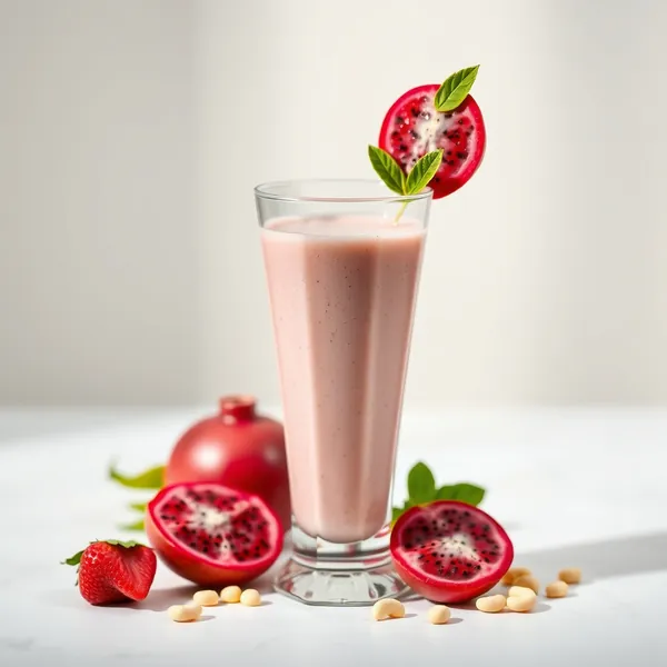 Smoothie de Dragonfruit e Leite de Caju Pré-Treino