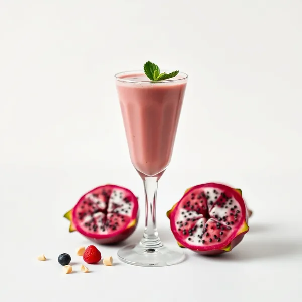 Smoothie di Dragonfruit e Latte di Macadamia Pre-Allenamento