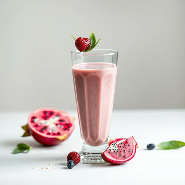 Pre-Workout Dragonfruit Oat Milk Smoothie
