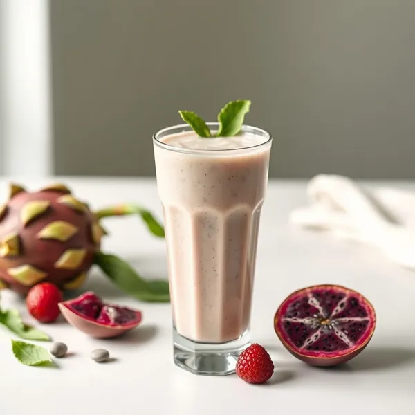 Smoothie de Dragonfruit e Leite de Ervilha Pré-Treino