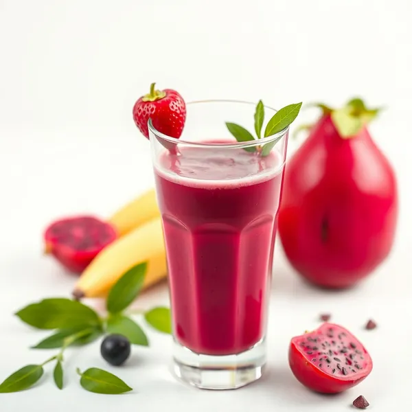 Pre-Workout Dragonfruit Soy Milk Smoothie