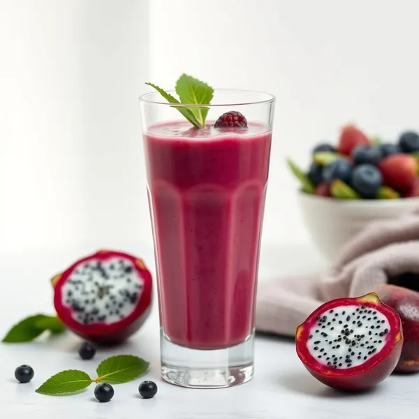 Smoothie di Dragonfruit e Latte di Spelta Pre-Allenamento