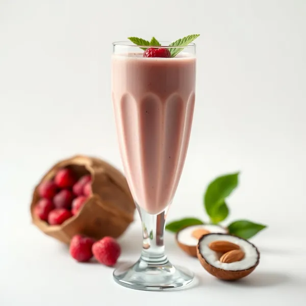 Pre-Workout Ginger Almond Coconut Milk Smoothie