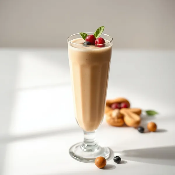 Pre-Workout Ginger Hazelnut Milk Smoothie