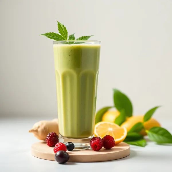 Pre-Workout Ingwer Matcha Tee Smoothie