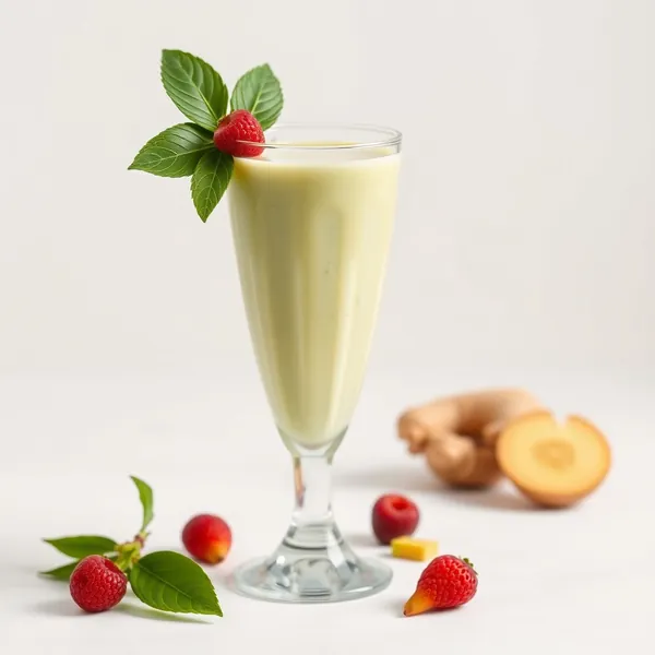 Batido de Gengibre y Leche de Guisante Pre-Entrenamiento