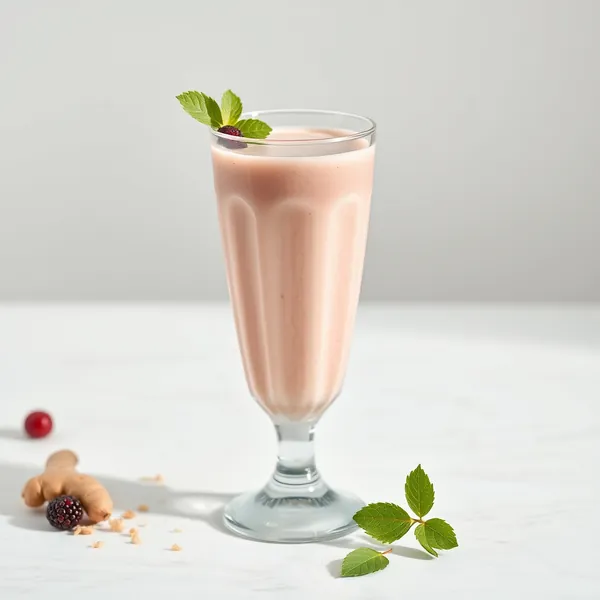 Batido de Gengibre e Leite de Espelta Pré-Treino