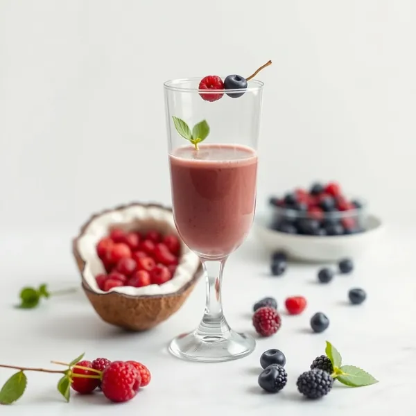 Smoothie de Goji, Amêndoa e Leite de Coco Pré-Treino