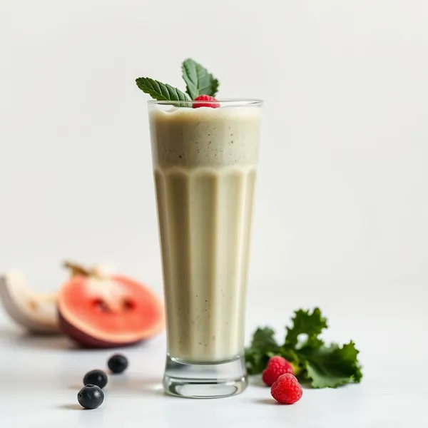 Smoothie de Couve e Iogurte Grego Pré-Treino