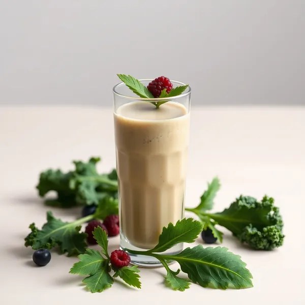 Pre-Workout Kale Hemp Milk Smoothie