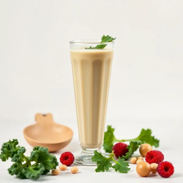 Smoothie di Kale e Latte di Macadamia Pre-Allenamento