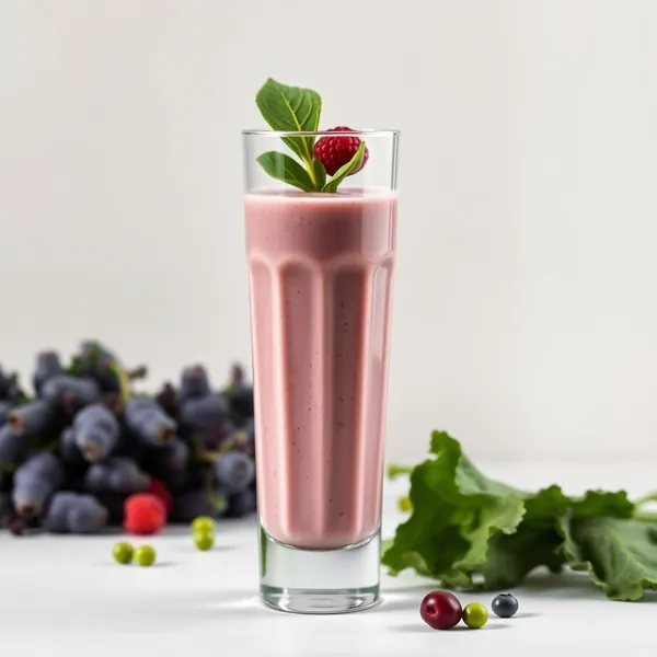 Smoothie de Kale e Leite de Ervilha Pré-Treino