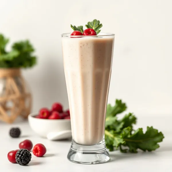 Smoothie di Kale e Latte di Riso Pre-Allenamento
