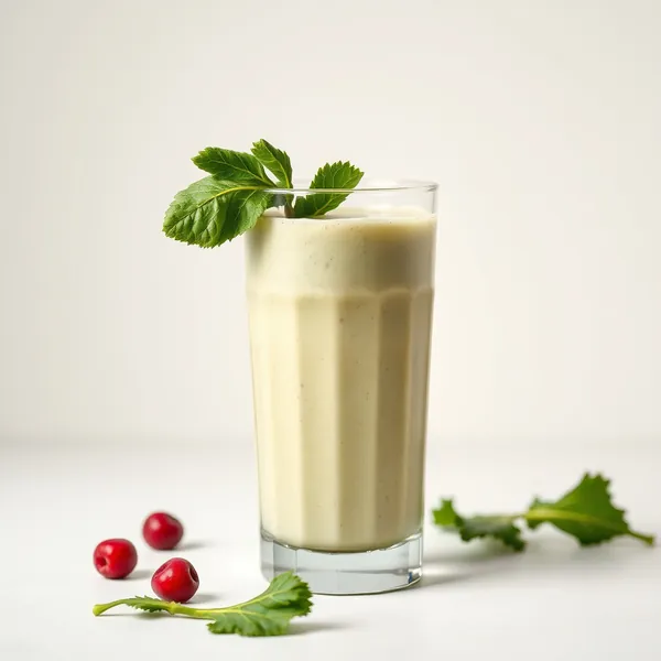 Smoothie de Couve e Leite de Soja Pré-Treino