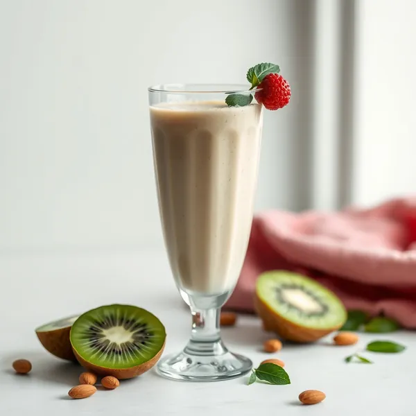 Kiwi Mandelmilch Smoothie Vor dem Training