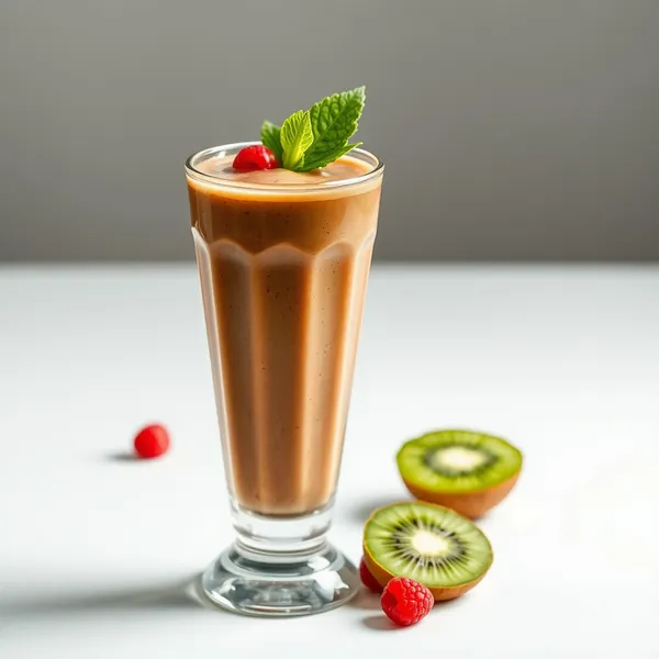 Pre-Workout Kiwi Cold Brew Coffee Smoothie