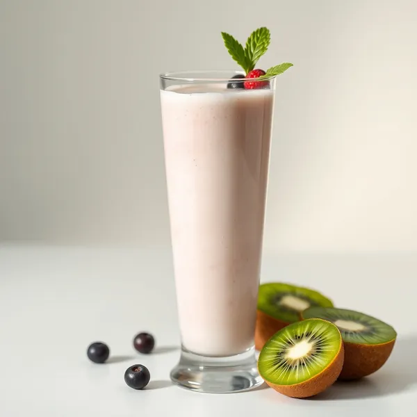 Smoothie de Kiwi e Kefir Pré-Treino
