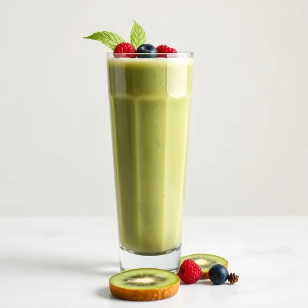 Pre-Workout Kiwi Matcha Tea Smoothie