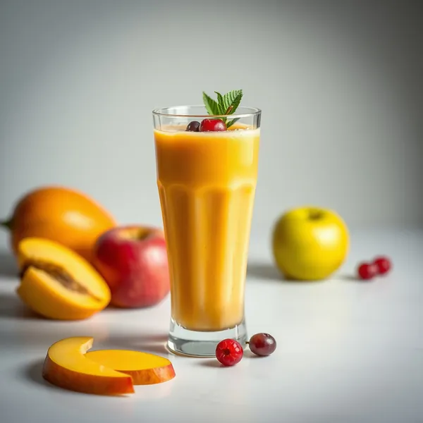 Mango-Apfel-Smoothie vor dem Training