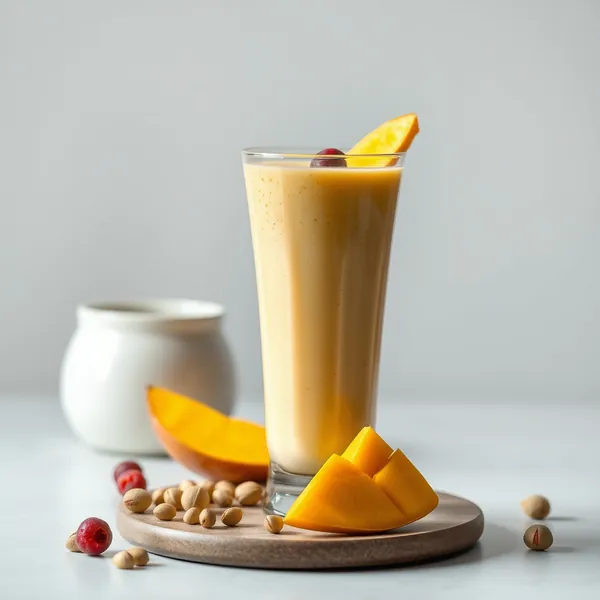 Pre-Workout Mango Pistachio Milk Smoothie
