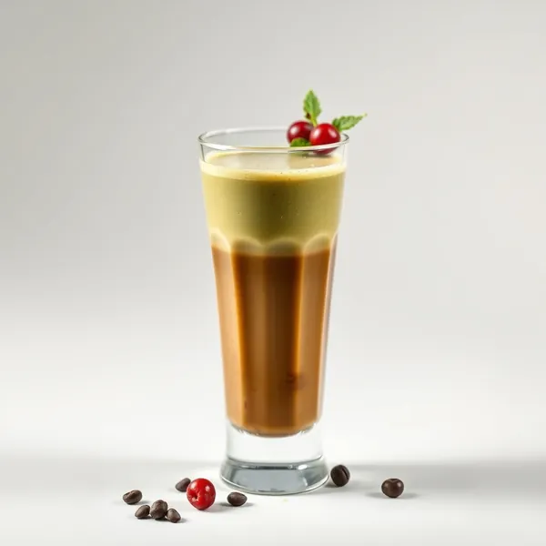 Smoothie de Café Frio com Matcha Pré-Treino