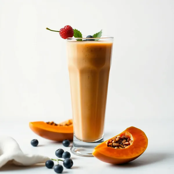 Smoothie di Papaya e Caffè Freddo Pre-Allenamento