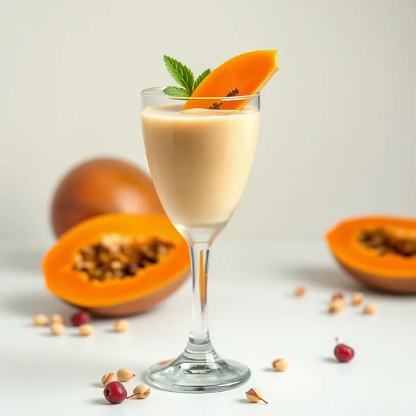 Batido de Papaya y Pistacho Pre-Entrenamiento