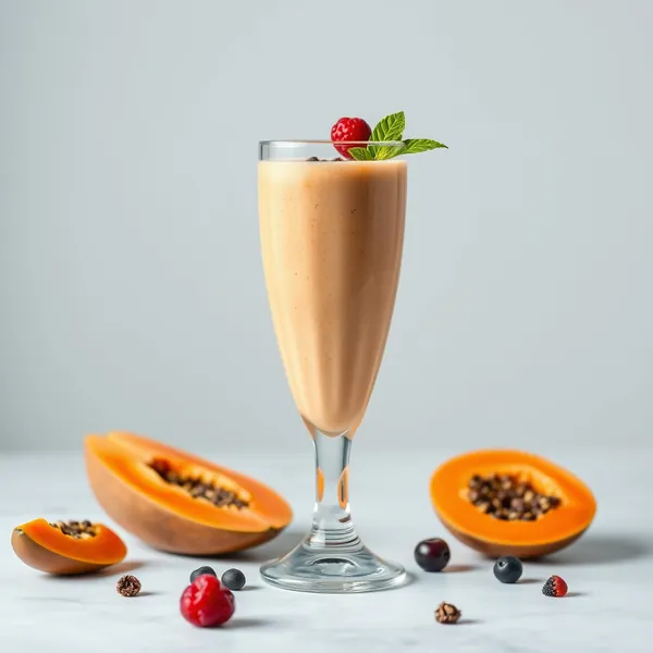 Papaya Protein Shake vor dem Training