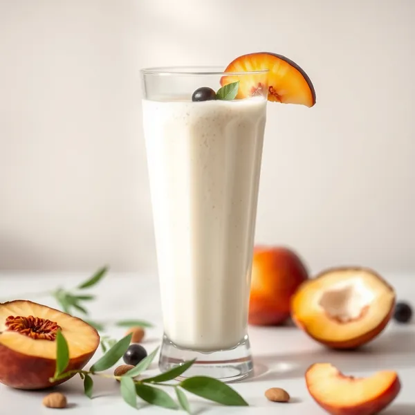 Pre-Workout Pfirsich Mandel Kokosmilch Smoothie