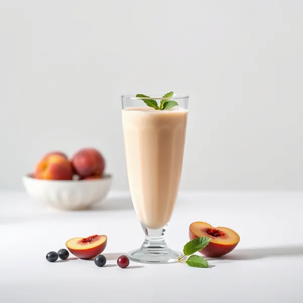 Pre-Workout Peach Cashew Milk Smoothie